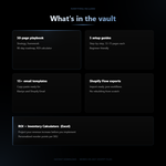 The Shopify Automation Starter Vault